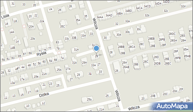 Marki, Wilcza, 29, mapa Marki