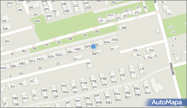 Marki, Wilcza, 32e, mapa Marki