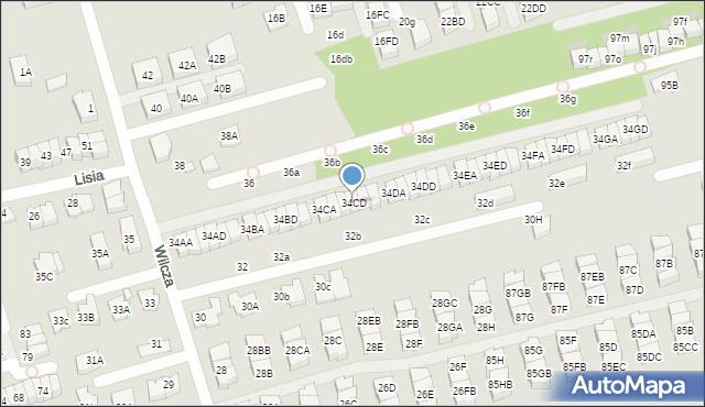 Marki, Wilcza, 34CD, mapa Marki
