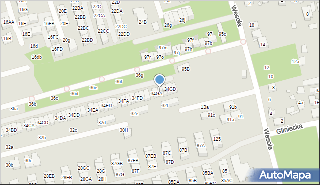 Marki, Wilcza, 34GB, mapa Marki