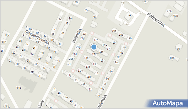 Marki, Wileńska, 15b, mapa Marki