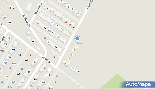 Marki, Wileńska, 16, mapa Marki