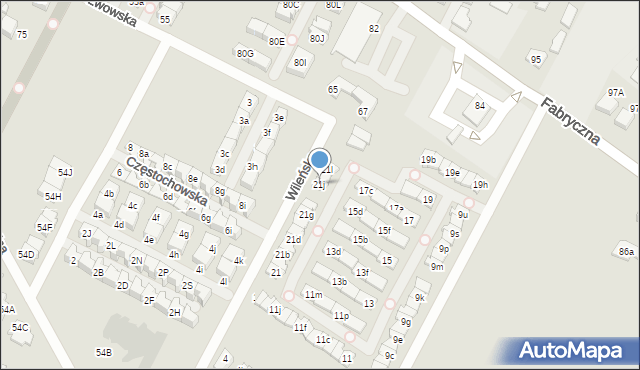 Marki, Wileńska, 21j, mapa Marki