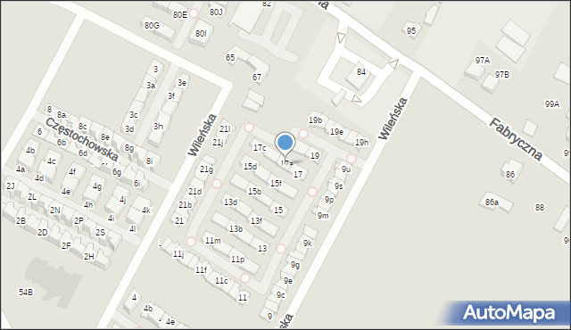 Marki, Wileńska, 27a, mapa Marki