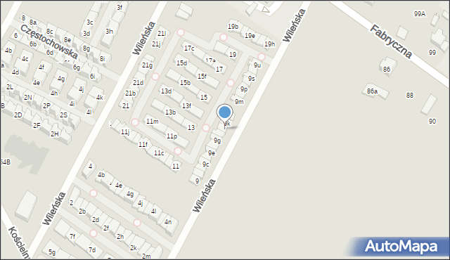 Marki, Wileńska, 9j, mapa Marki