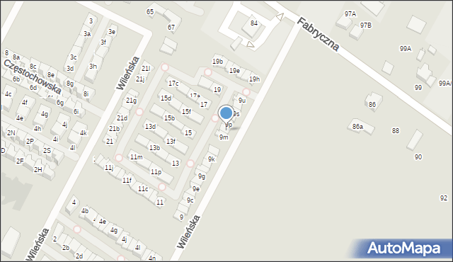 Marki, Wileńska, 9n, mapa Marki