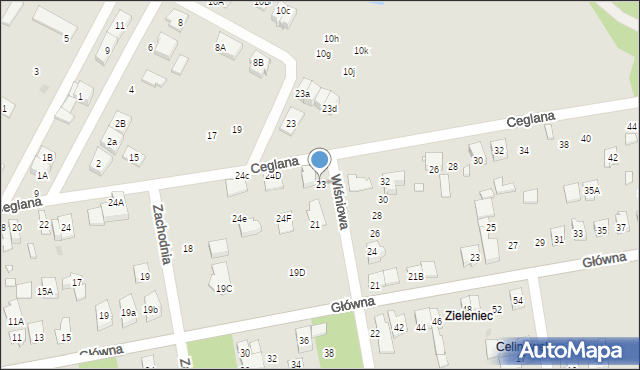 Marki, Wiśniowa, 23, mapa Marki