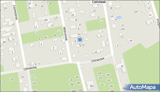 Marki, Wiśniowa, 4, mapa Marki