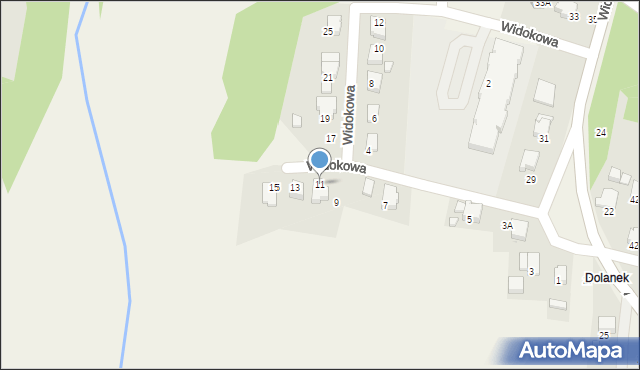 Marklowice, Widokowa, 11, mapa Marklowice
