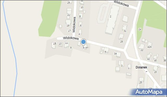 Marklowice, Widokowa, 7, mapa Marklowice