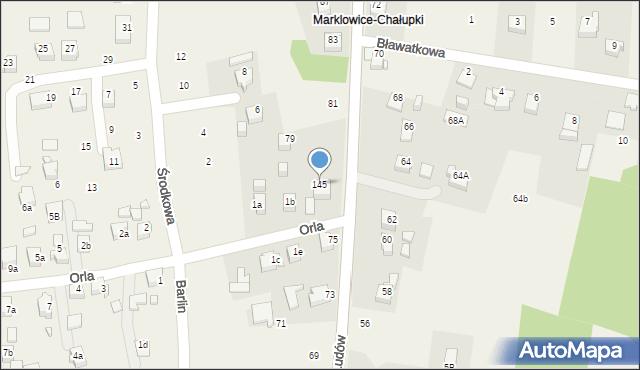 Marklowice, Wiosny Ludów, 145, mapa Marklowice