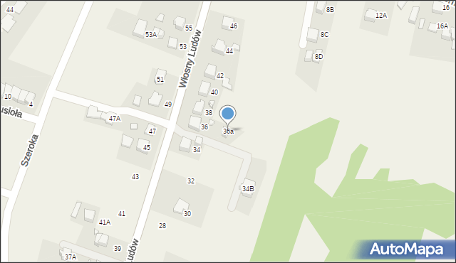 Marklowice, Wiosny Ludów, 36a, mapa Marklowice