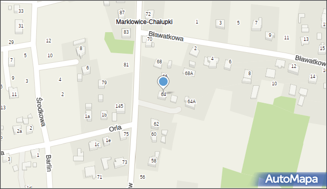 Marklowice, Wiosny Ludów, 64, mapa Marklowice