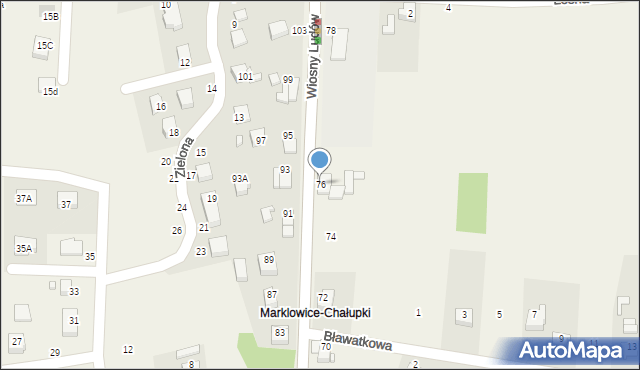 Marklowice, Wiosny Ludów, 76, mapa Marklowice