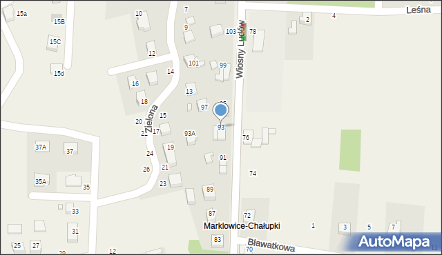 Marklowice, Wiosny Ludów, 93, mapa Marklowice