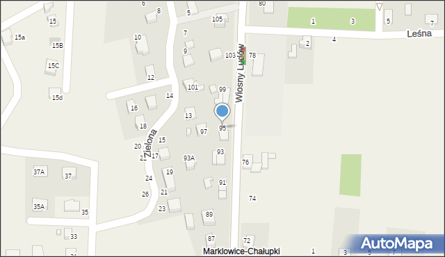 Marklowice, Wiosny Ludów, 95, mapa Marklowice