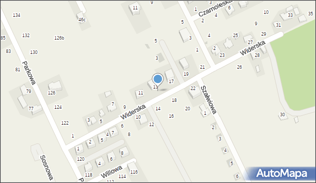 Masłomiąca, Widerska, 15, mapa Masłomiąca