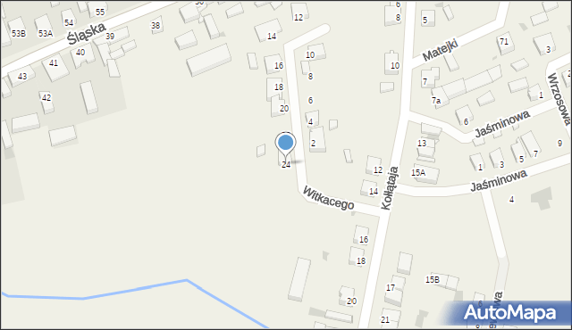 Masłowo, Witkacego Stanisława, 24, mapa Masłowo