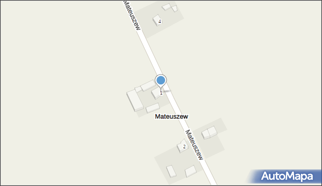 Mateuszew, Wiktorów, 1, mapa Mateuszew