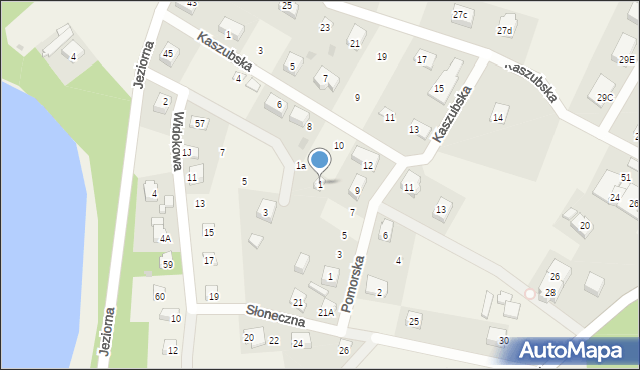 Mezowo, Widokowa, 1, mapa Mezowo