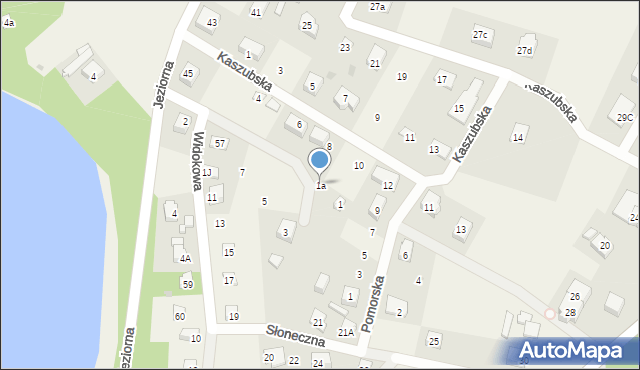 Mezowo, Widokowa, 1a, mapa Mezowo