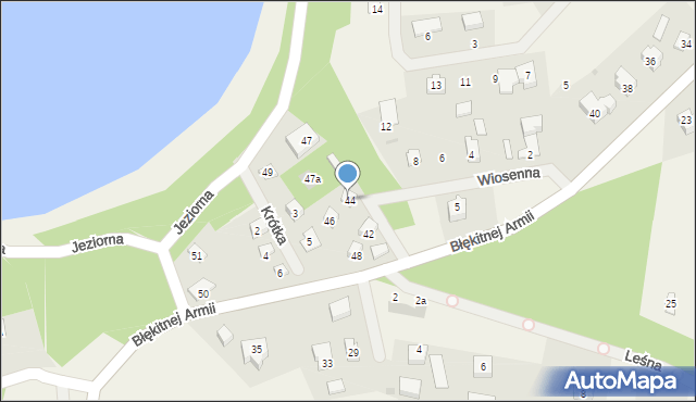 Mezowo, Wiosenna, 44, mapa Mezowo