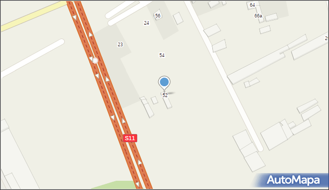 Mianowice, Wieruszowska, 52, mapa Mianowice