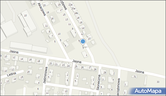 Mianowice, Wierzbowa, 3a, mapa Mianowice