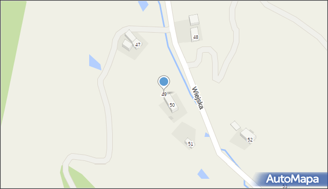 Michałkowa, Wiejska, 49, mapa Michałkowa