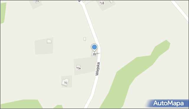 Michałkowa, Wiejska, 69, mapa Michałkowa