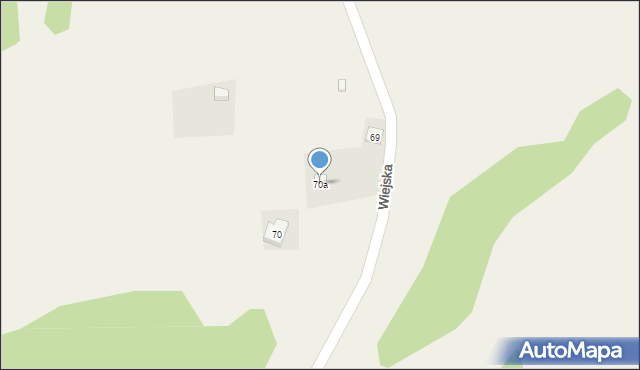 Michałkowa, Wiejska, 70a, mapa Michałkowa