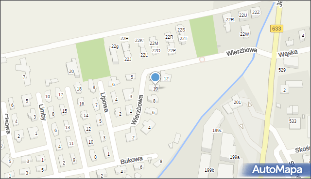 Michałów-Grabina, Wierzbowa, 10, mapa Michałów-Grabina