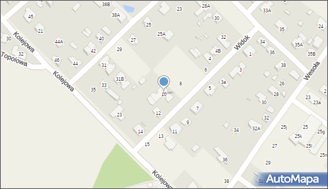 Michałowice, Widok, 10, mapa Michałowice