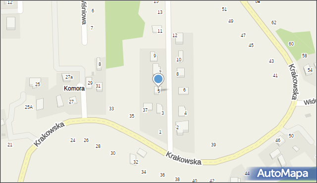 Michałowice, Wichrowe Wzgórze, 5, mapa Michałowice