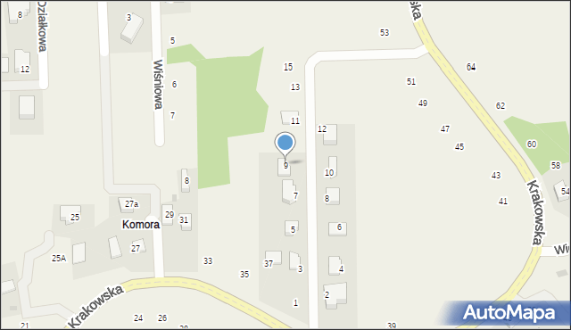 Michałowice, Wichrowe Wzgórze, 9, mapa Michałowice