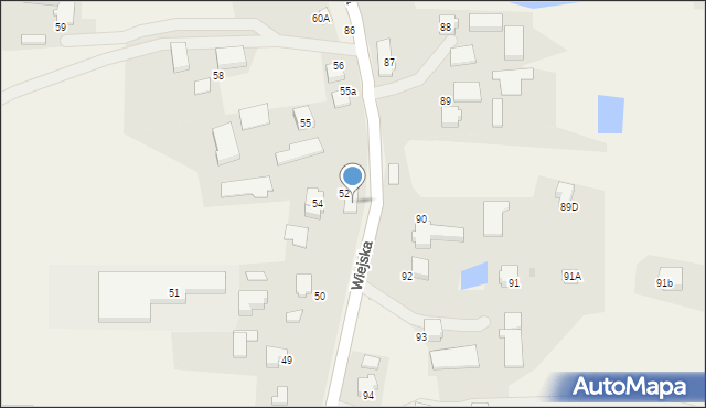 Miedźna, Wiejska, 53, mapa Miedźna