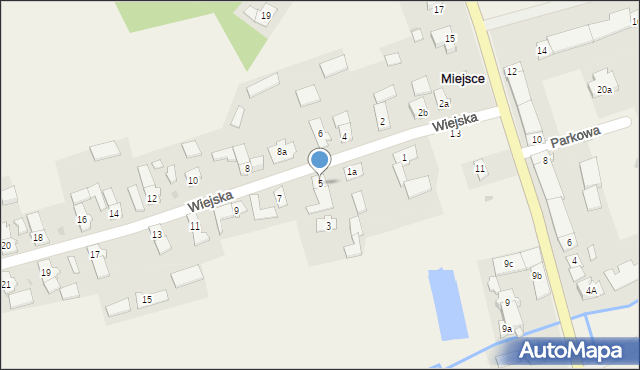 Miejsce, Wiejska, 5, mapa Miejsce