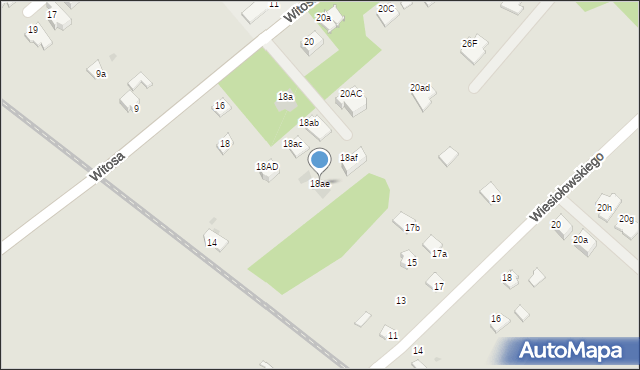 Mielec, Witosa Wincentego, 18ae, mapa Mielca