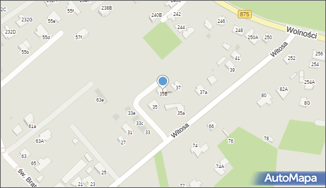 Mielec, Witosa Wincentego, 35B, mapa Mielca