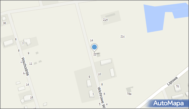 Mielenko, Wichrowe Wzgórza, 12, mapa Mielenko