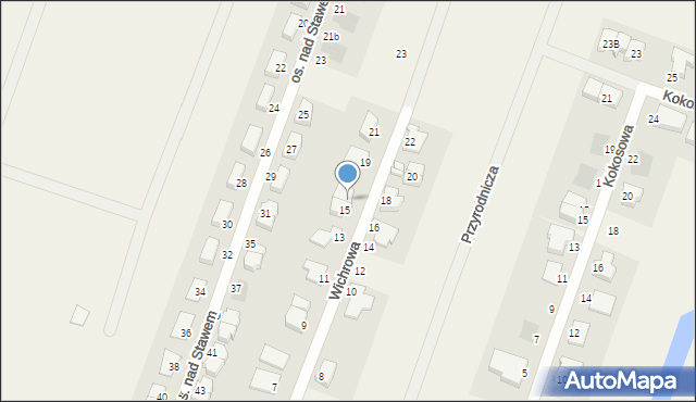 Mierzyn, Wichrowa, 17, mapa Mierzyn