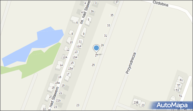 Mierzyn, Wichrowa, 27, mapa Mierzyn