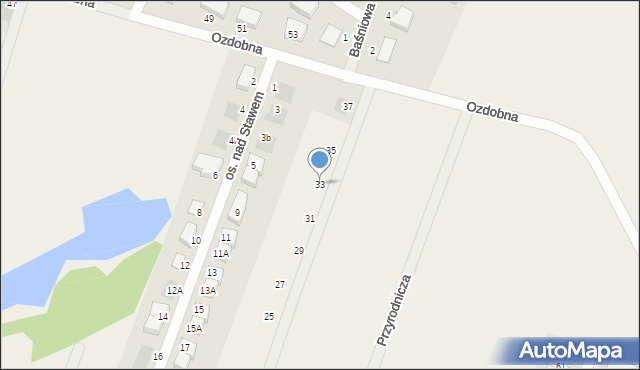 Mierzyn, Wichrowa, 33, mapa Mierzyn