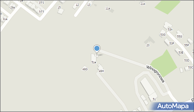 Mikołów, Winogronowa, 9, mapa Mikołów