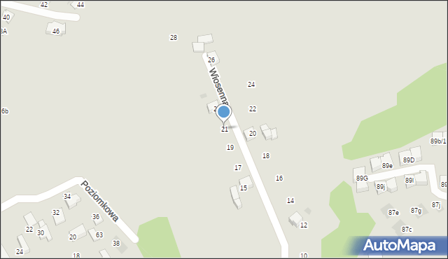 Mikołów, Wiosenna, 21, mapa Mikołów