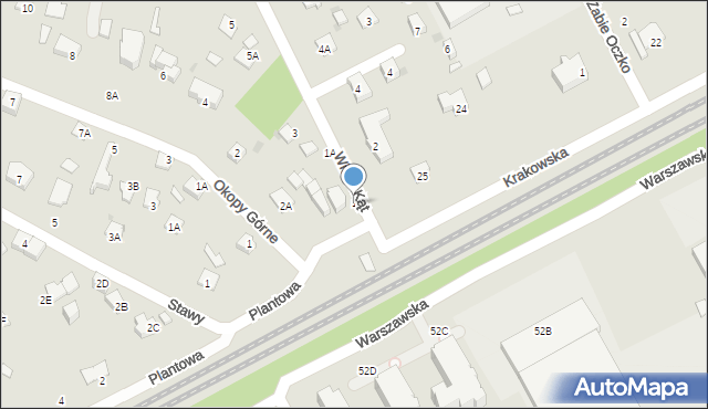 Milanówek, Wielki Kąt, 1, mapa Milanówek