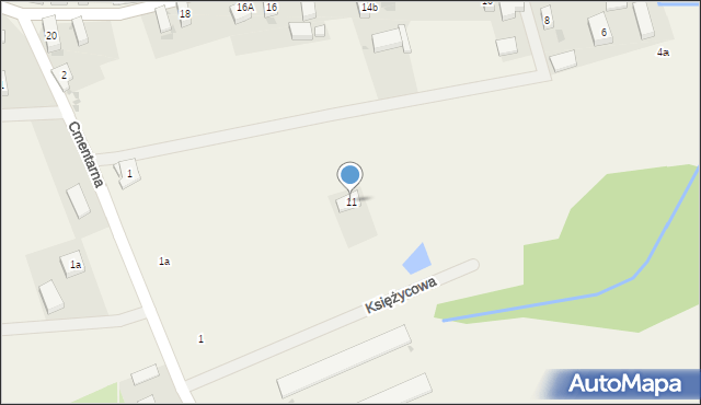Miłkowice, Wielkiej Niedźwiedzicy, 11, mapa Miłkowice