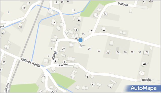 Milówka, Witosa Wincentego, 14, mapa Milówka