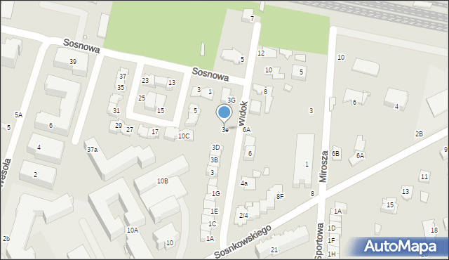 Mińsk Mazowiecki, Widok, 3e, mapa Mińsk Mazowiecki