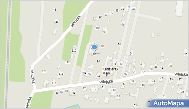 Mińsk Mazowiecki, Wiejska, 96, mapa Mińsk Mazowiecki